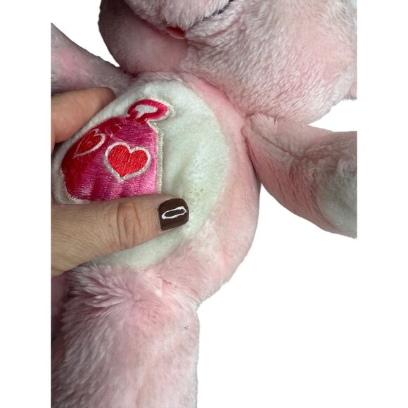 Vintage 1984 13" Lots a Heart Elephant Care Bears Cousins Kenner Plush - Picture 2 of 5